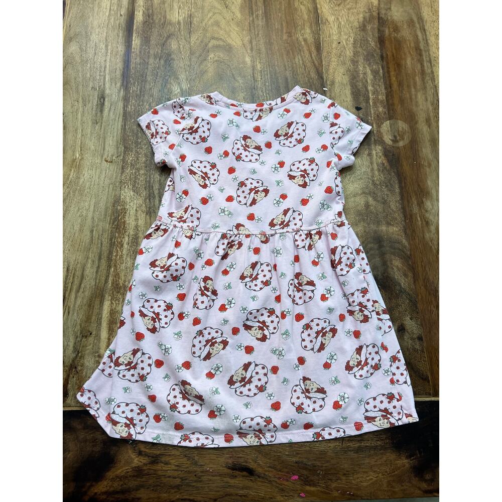 Strawberry Shortcake Dress Cotton Blend Crew Neck Multicolor Size Small - Picture 5 of 6